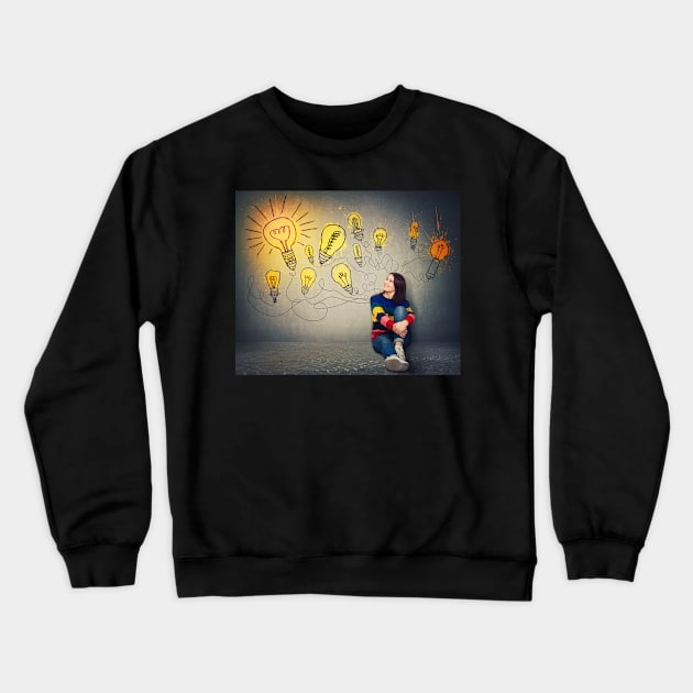 idea Crewneck Sweatshirt by 1STunningArt